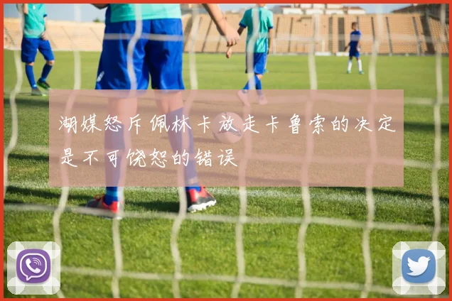 湖媒怒斥佩林卡放走卡鲁索的决定是不可饶恕的错误